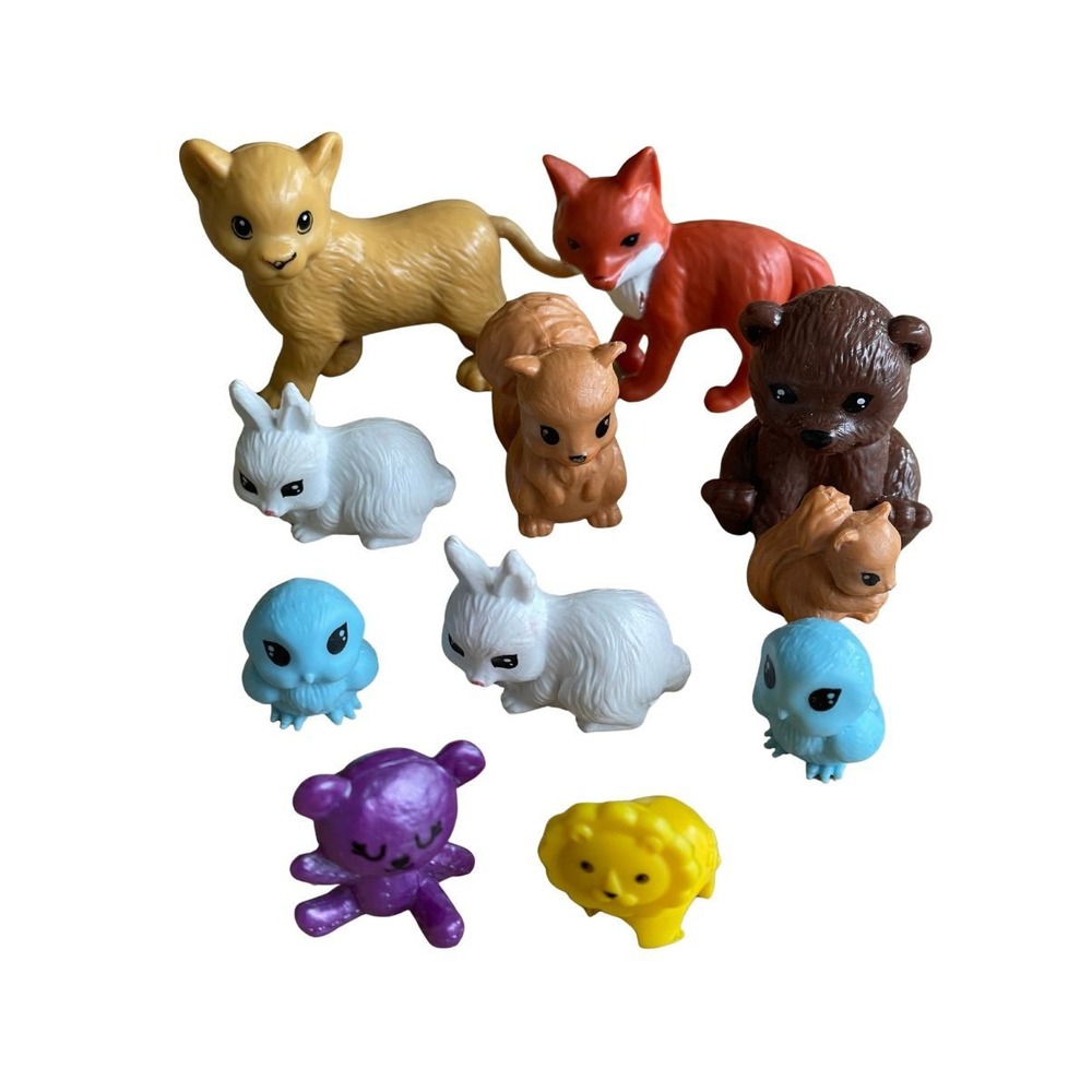 Barbie Toy Animal Figure Accessory Lot Bear‎ Fox Lion Rabbits Lamb Birds Octopus